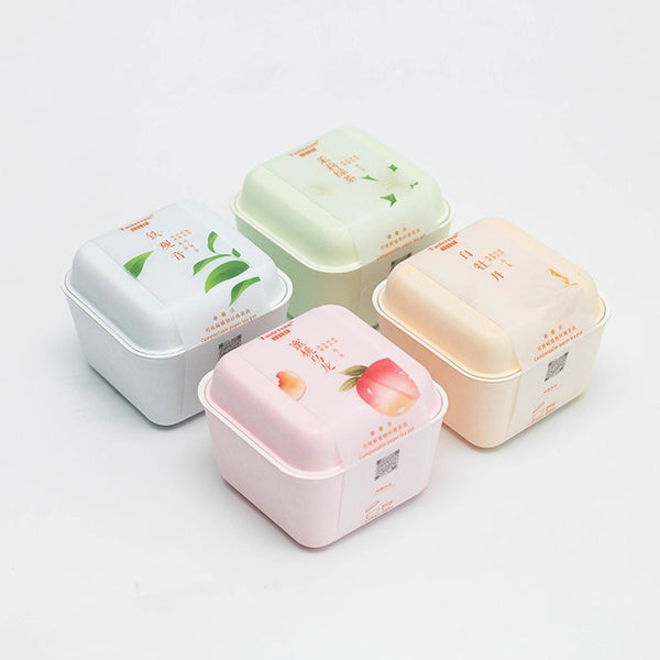 Four complete tea sets displayed together, showcasing variety and elegant design.

