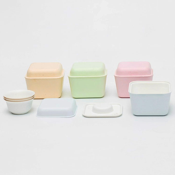 Three tea sets in different colors shown with detailed views, highlighting design and craftsmanship.