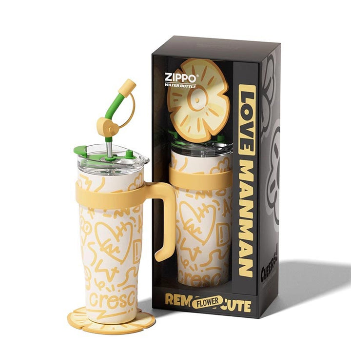 MyLaEvo yellow bottle and black gift box displayed on clean white surface